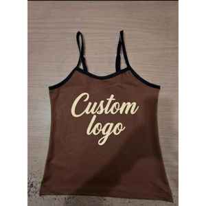 2026 New Design <b>Spaghetti</b> <b>Strap</b> <b>Top</b> Eco-Friendly Women’s Summer Apparel - Product Image 1