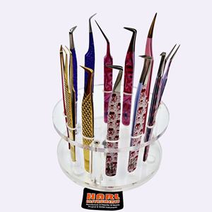 Soporte para Pinzas de Pestañas, Diseño Redondo, Reutilizable, Acrílico, Estante para Pinzas, Caja de Almacenamiento para Pinzas de Pestañas, Accesorios para Pestañas - Product Image 4