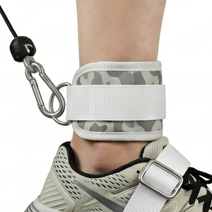 Correas de tobillo para entrenamiento de levantamiento de pesas, correas de tobillo con anillo en D para gimnasio, soporte de barra para piernas, correas de tobillo de alta resistencia para máquina de cable - Product Image 2