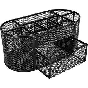 Organisateur de bureau en maille noire basique 9,25 x 4,53 x 3,94 pouces, élégant pour bureau et tiroirs - Product Image 4
