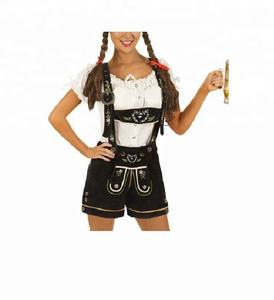 Damen ออคโทเบอร์เฟสต์ขาสั้น,Lederhosen/ผู้หญิง Oktoberfest Kurze Lederhosen/Trachten บาวาเรีย Oktoberfest Short Kurze Lederhosen - Product Image 4