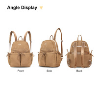 Tas Ransel Wanita Hody ISLA AIR Ringan Tahan Air Bahan Parasut Premium Penutup Ritsleting Pegangan Keras Kantong Laptop