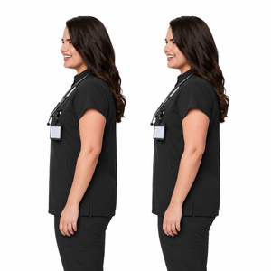 Blouse de travail personnalisée unisexe en coton tricoté et polyester, blouses de laboratoire pour médecins, manches longues, hiver, usage hospitalier et expérimental - Product Image 3