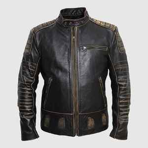 Chaqueta de Cuero PU Transpirable Personalizada para Hombre, Chaqueta Informal de Invierno, Ecológica, Ligera, de Alta Calidad, con Estampado de Camuflaje - Product Image 2