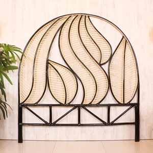 Têtes de lit extra larges noires en rotin, prix compétitif, tête de lit en canne durable. - Product Image 1