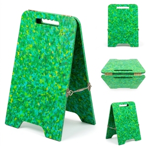 4GoodThings Model 1 Recycled Plastic A-Frame Sign Board with Handle and <b>Hinge</b> Stand-Eco-Friendly Furniture - Product Image 2