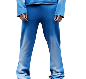 Conjunto de Chándal Personalizado con Bordado, Pantalones Jogger Anchos y Acampanados, de Felpa de Algodón Grueso y Resistente, con Estampado Transpirable - Product Image 4