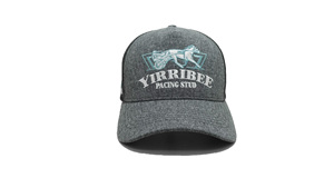 Gorra Trucker Gris Jaspeado con Bordado Personalizado, 5 Paneles, Malla Transpirable en la Parte Trasera, para Adultos, Equipo para Exteriores, Producida en Fábrica de Vietnam - Product Image 1