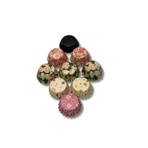 Rico's Oven Safe Non-Stick Heat Resistant Glassine Cupcake Liners Round Custom Printed Mini Paper Cups Baking <b>Tools</b> Set - Product Image 5
