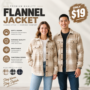 Unisex <b>Flannel</b> <b>Jacket</b> 100%Cotton Turn Down Collar Long Sleeve Button Up Checked <b>Jacket</b> <b>Men</b> Casual Wear Winter Plaid <b>Jacket</b> - Product Image 1