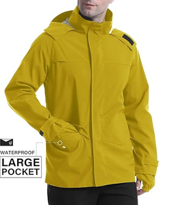Vestes de pluie durables, imperméables, à capuche, pour activités de plein air, protection contre le vent, vente en gros OEM - Product Image 5