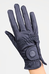 Gants d'équitation de luxe haute performance en cuir synthétique, gants équestres à doigts complets, vente en gros personnalisée, usine OEM - Product Image 3