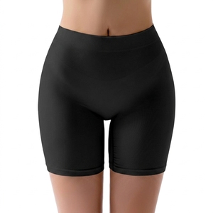 Shorts de cycliste sans couture en coton délavé coloré pour femmes, taille haute élastique, style décontracté, vente en gros - Product Image 2