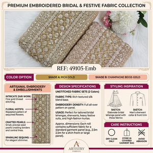 Large Width Pearl Embroidered Voile <b>Laces</b> for Bridal Couture & OEM Wholesale Manufacturing Eco-Friendly Global Export - Product Image 6