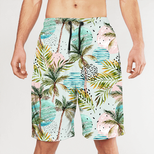 Shorts de Baño para Hombre con Estampado de Calavera, Azul y Negro, Secado Rápido, Cintura Elástica, Estilo Casual - Product Image 3
