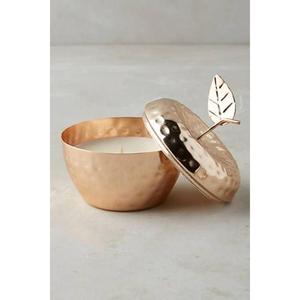 Pot à bougie en laiton, récipient rond en métal avec couvercle, décoration durable pour la maison, décoration de festival, décoration de mariage, porte-bougie de luxe - Product Image 6