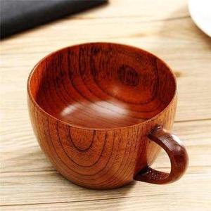 Acacia Wood Cylinder Coffee Tea Cup 400ml Eco Friendly Wooden Mug Custom Size Handmade Luxury <b>Drinkware</b> - Product Image 5