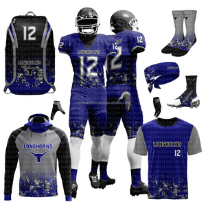 2025 ODM OEM Elahi Marke Komfortables Leichtgewicht American Football Trikot Uniform Herren Erwachsene Bedrucktes Muster Antibakteriell 100% - Product Image 1