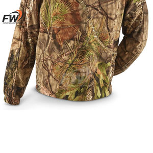 Conjunto de Chaqueta y Pantalones de Caza para Hombre, Ecológico, con Cuello Alto, Resistente al Viento, Camuflaje, con Cierre de Media Cremallera y Absorción de Humedad - Product Image 3