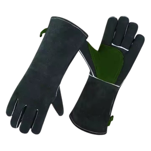 Gants de soudage en cuir de vachette renforcé, résistants, pour la sécurité industrielle, la protection des mains, la lutte contre les incendies et le barbecue - Product Image 6