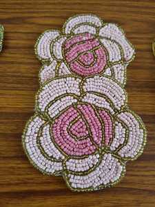 Rose Flower <b>Drink</b> <b>Coasters</b> Handmade Flower <b>Coasters</b> Pastel Bead Mug Mats Colorful Floral <b>Coasters</b> Blue Pink Yellow <b>Coasters</b> - Product Image 3