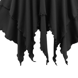 Disfraz de cosplay punk gótico con falda de línea A de varias capas y cinturón de PU extraíble - Product Image 5