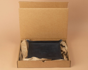 Plateau de rangement de luxe en cuir véritable pour meuble, pour articles ménagers divers, fournisseur en gros, GLTY-0062 - Product Image 1