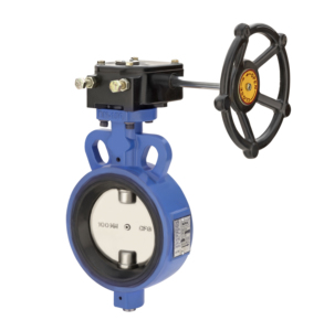 Vanne papillon à engrenages hélicoïdaux avec boîtier en fonte ductile, siège en caoutchouc résilient, PN16 Classe 150LB pour applications de conduites d'eau - Product Image 3