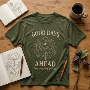 เสื้อยืดผู้หญิงลำลองทรงโอเวอร์ไซส์ คอกลม แขนสั้นแบบดรอปโชว์เดอร์ เนื้อผ้าถักพิมพ์ลาย ระบายอากาศได้ดี น้ำหนัก 280 กรัม ผลิตจากโพลีเอสเตอร์/คอตตอน - Product Image 6