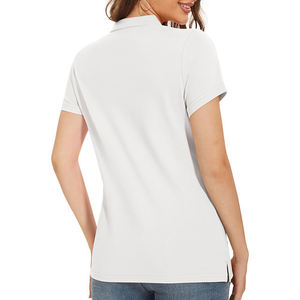 Camiseta Polo de Algodón 100% para Mujer, Uso en Verano, Corte Regular Cómodo, Logotipo Bordado Personalizado, Informal, Secado Rápido, OEM/ODM - Product Image 2