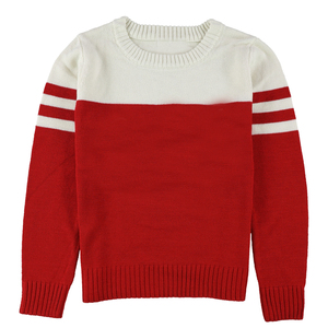 <b>Men's</b> <b>Red</b> White Fleece Stand Collar Long Sleeve Winter Pullover Sporty <b>Sweatshirt</b> with Quick Dry & Breathable Features - Product Image 1