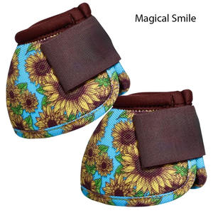 Botas de Protección para Caballos de Alta Calidad, Botas de Campana para Equitación, Carreras y Entrenamiento, Disponibles con Todos los Diseños Impresos - Product Image 1