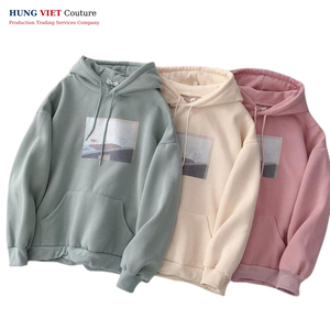 OEM Hombres de gran tamaño de cuello redondo sudadera de peso pesado 360gsm 80% Algodón 20% Poliéster Essentials Estilo Casual Sólido Liso Teñido - Product Image 3