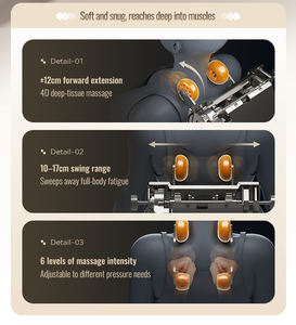 Almacén de EE. UU. Silla de masaje L50 4D Cuerpo completo Gravedad cero Lujo SL 135cm AI Power para <span class=keywords><strong>Liveroom</strong></span> - Product Image 3