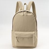 Canvas Vintage Laptop Backpack Unisex Minimalist Softback 20-39L Lightweight Open Closure Eco-Friendly with Shoulder Straps