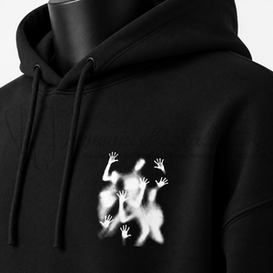 High Quality Pullover 350gsm Oversized <b>Hoodie</b> Custom logo Blank Unisex <b>Black</b> Heavyweight <b>Mens</b> Hoodies - Product Image 6