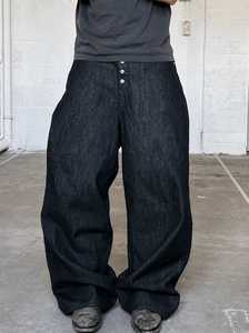 <span class=keywords><strong>Jeans</strong></span> da <span class=keywords><strong>Uomo</strong></span> Vintage Originali Personalizzati <span class=keywords><strong>a</strong></span> <span class=keywords><strong>Vita</strong></span> <span class=keywords><strong>Alta</strong></span> Oversize <span class=keywords><strong>a</strong></span> Gamba Larga in Denim Giapponese Grezzo Selvedge Bootcut Baggy Svasati - Product Image 3