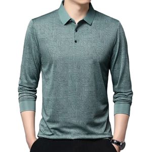 Polo à manches longues pour homme, best-seller, tissu riche en coton - Product Image 2