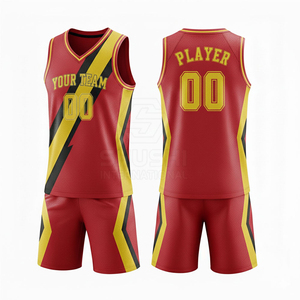 Conjunto de Camiseta de Baloncesto Azul, Cuello en V, Sin Mangas, Impresión Sublimada, Poliéster, Unisex para Adultos, Todas las Temporadas, Ajuste Atlético de Malla - Product Image 6