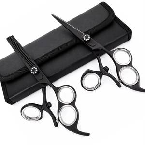 Ensemble de ciseaux à cheveux roses, lame tranchante en acier inoxydable, pour droitiers, manche long, utilisation en salon, réutilisable, léger - Product Image 4