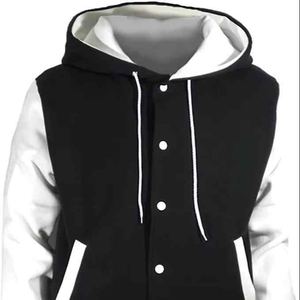 Estilo streetwear con chaqueta varsity para hombre con capucha y comodidad de inspiración deportiva - Product Image 6