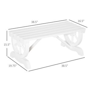 Outdoor Garden Bench Chair Stylish Patio Furniture for <b>Comfortable</b> Seating - Product Image 3