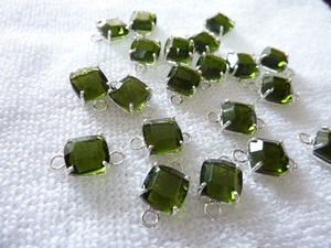 Coszcalt Exports Connecteurs de pierres précieuses sertis en plaqué argent, plaqué or 18 carats, plaqué or rose, Hydro Cushion, Composants et apprêts pour bijoux - Product Image 3