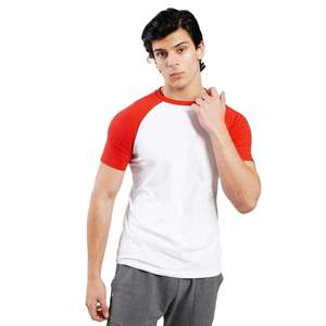 Camiseta 100% algodón para hombre, corte holgado, estampada, de alta calidad, 100% algodón, estilo raglán, para gimnasio, entrenamiento, corte ajustado, estilo musculoso. - Product Image 5