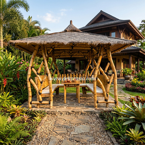 Gazebo de Bambú Merapi, Pérgola para Jardín, Patio, Resort, Terraza y Espacio de Relajación - Product Image 6