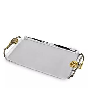Bandeja de Servicio de Metal de Lujo Hecha a Mano para Servir Alimentos a los Huéspedes en el Hogar y en Restaurantes, a Precio de Mayoreo en India - Product Image 4