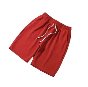 Bermudas personalizadas de algodón polar para hombre, pantalones cortos con cintura elástica, ropa deportiva transpirable para deportes, patrón sólido, estilo informal - Product Image 4