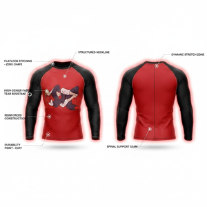 Rashguard de Compresión de Marca Privada Aceptada, para BJJ y Grappling, de Secado Rápido, para Entrenamiento de MMA, Material de Poliéster de Alta Calidad - Product Image 2