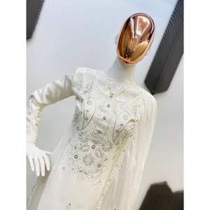 Conjunto de Traje de Chifón de Diseño para Fiestas con Bordado de Lentejuelas - Product Image 3