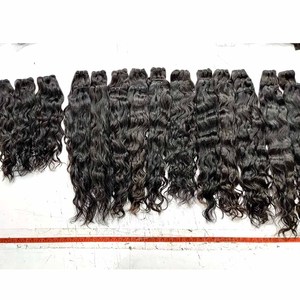 RAW 100% Extensions de cheveux pour femmes noires de haute qualité Cuticule indienne alignée Style de vague naturelle Lisse et alignement - Product Image 1